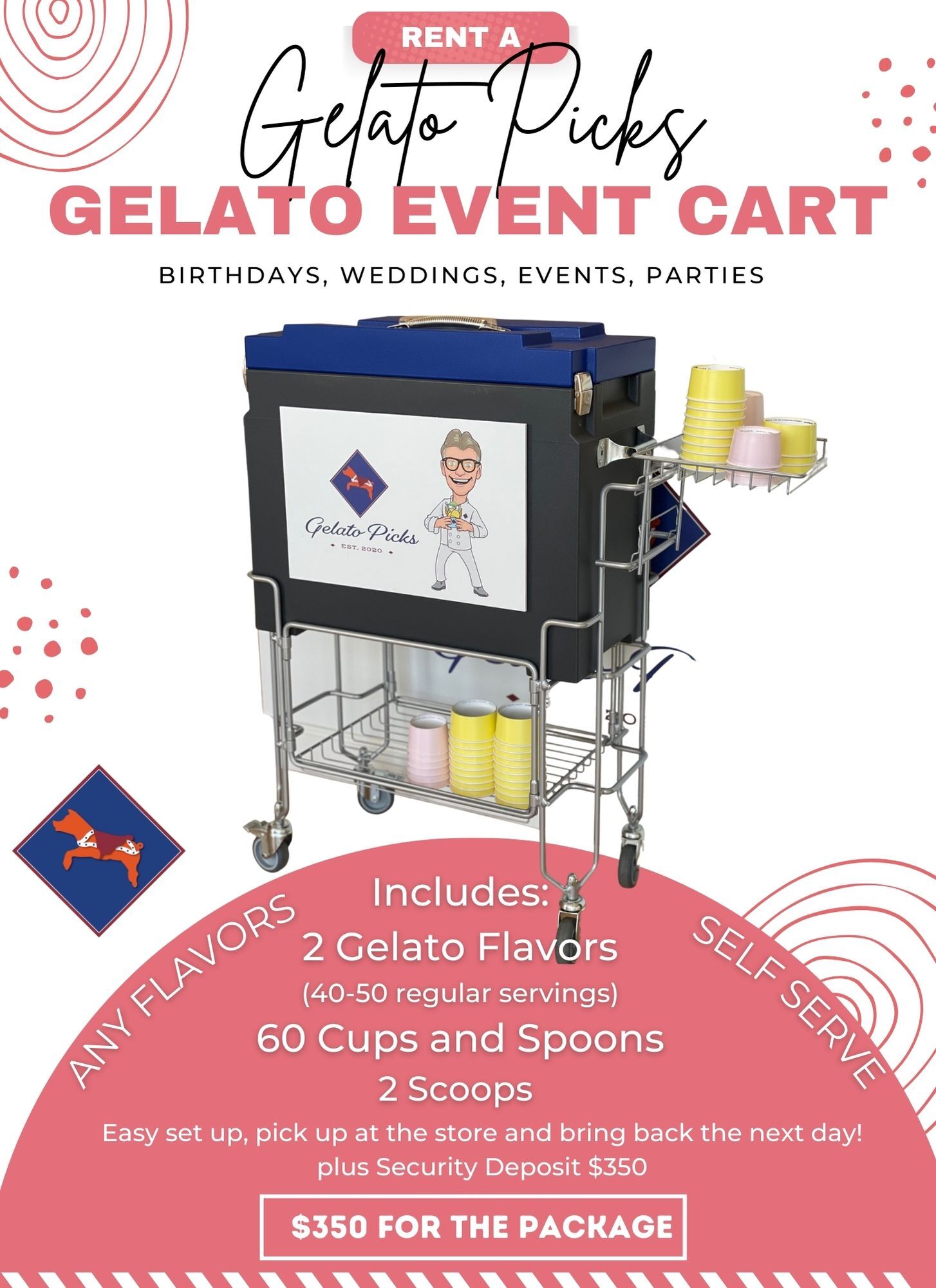 Gelato Cart rental Gelato Picks